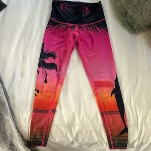 Teeki | Hot Pink Palms Hot Pants